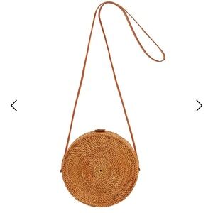 Raffia crossbody bag